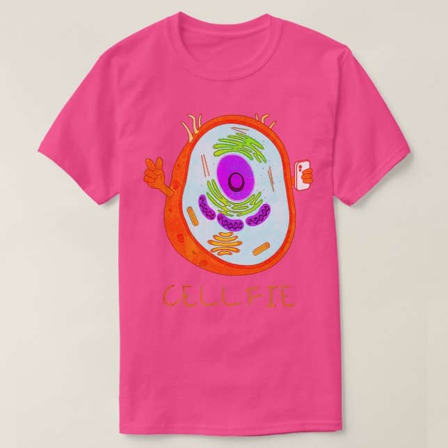 Cellfie Cell Selfie Science Costume Funny Hallowee T Shirt (Design framsida)