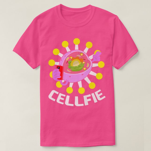 CellFie Funny Biology Cell Funny biologists Scienc T Shirt (Design framsida)