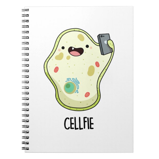 Cellfie Funny Biology Pun Anteckningsbok (Framsidan)