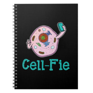 CellFie Funny Biology Science Lärare Pun Gift Anteckningsbok
