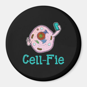 CellFie Funny Biology Science Lärare Pun Gift Magnet