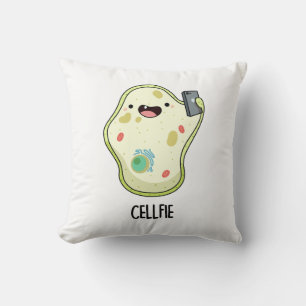 Cellfie Funny Biology Selfie Pun Kudde