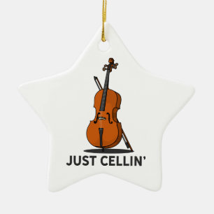 Cellin Cellin Performance Music Cello Julgransprydnad Keramik