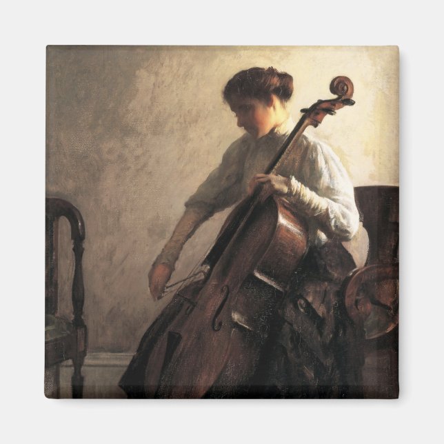 Cellist (av Joseph DeCamp) Magnet (Framsidan)