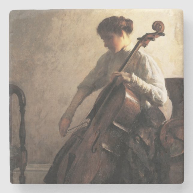 Cellist (av Joseph DeCamp) Stenunderlägg (Framsidan)
