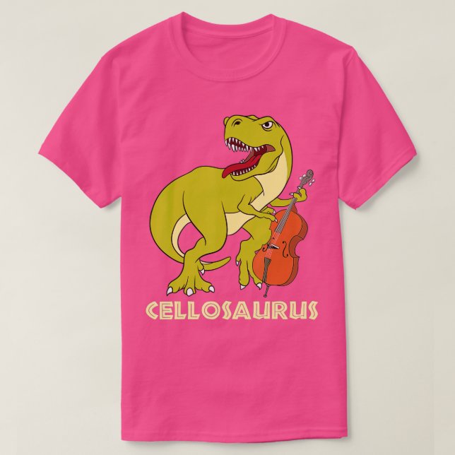 Cellist cello cello Musical Instrument cellosaurus T Shirt (Design framsida)