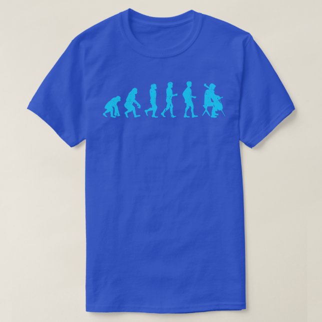 Cellist Evolution Gift Idea Cello Player Blue T Shirt (Design framsida)