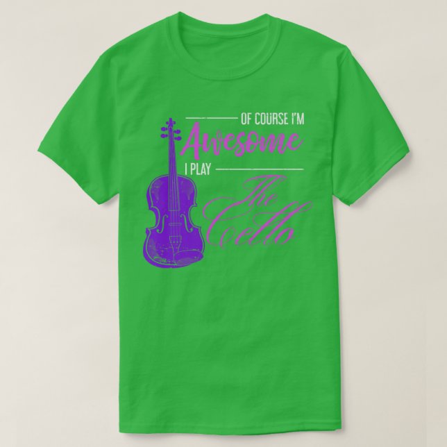 Cellist Girl Orchestra Musician Quote Cello T Shirt (Design framsida)