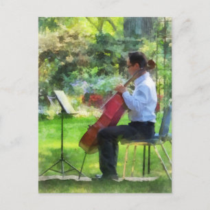 Cellist i Garden Vykort