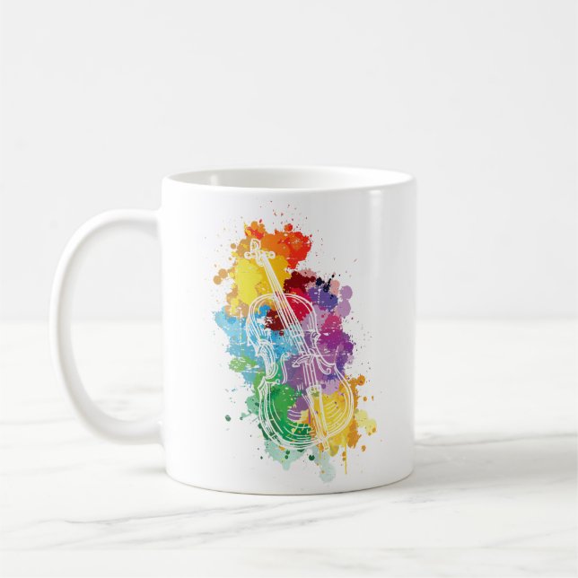 Cellist Musiker Orkester Cello Kaffemugg (Vänster)