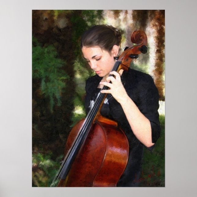 "Cellist" Poster (Framsidan)