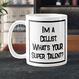 Cellist Toppen Talent. Kaffe Mugg