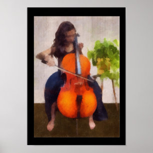 Cellistaffisch Poster