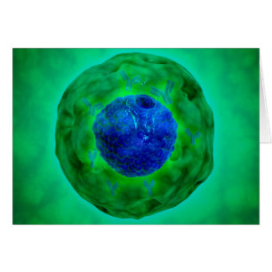 CellNucleus med kromosom 1 Hälsningskort