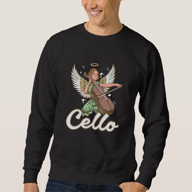 Cello Angel Cello Lång Ärmad Tröja (Framsida)