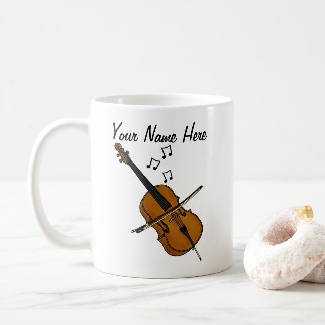 Cello Anpassningsbar Mugg Cellist String Musician  (Med munk)