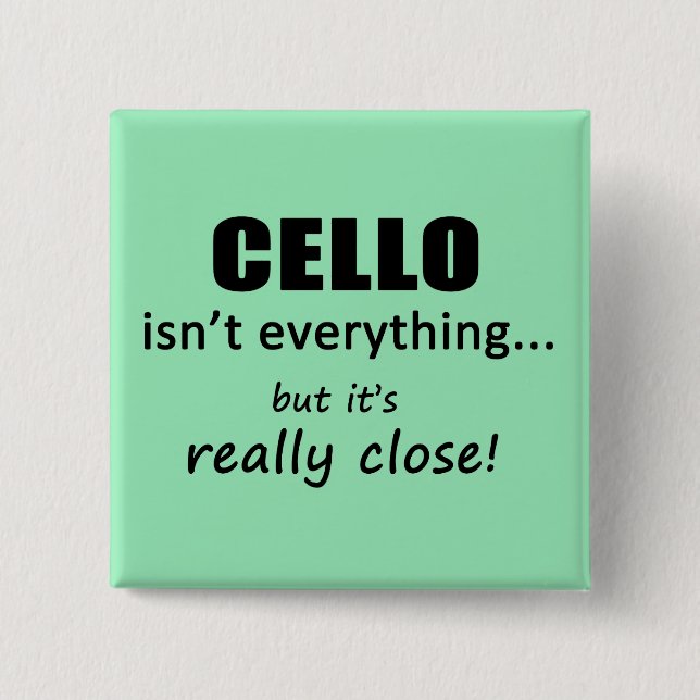 Cello är inte allt knapp (Framsida)