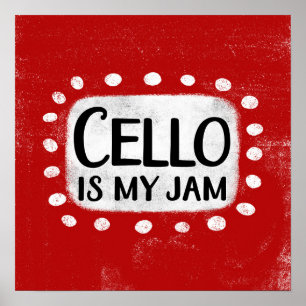 Cello är min Sylt Poster Wall Art