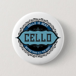 Cello Best Music Note Circle Knapp