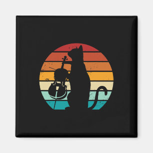 Cello Cat Meme Offensisive Memes Funny Cat Kärlek Magnet