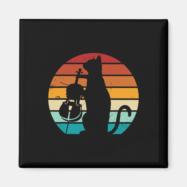 Cello Cat Meme Offensisive Memes Funny Cat Kärlek Magnet (Framsidan)