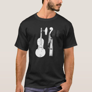 Cello Cellists Jazz Band Art Rock and roll Music V T Shirt
