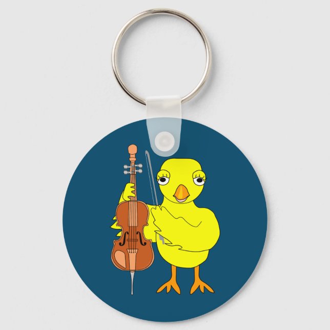 Cello Chick Nyckelring (Framsida)