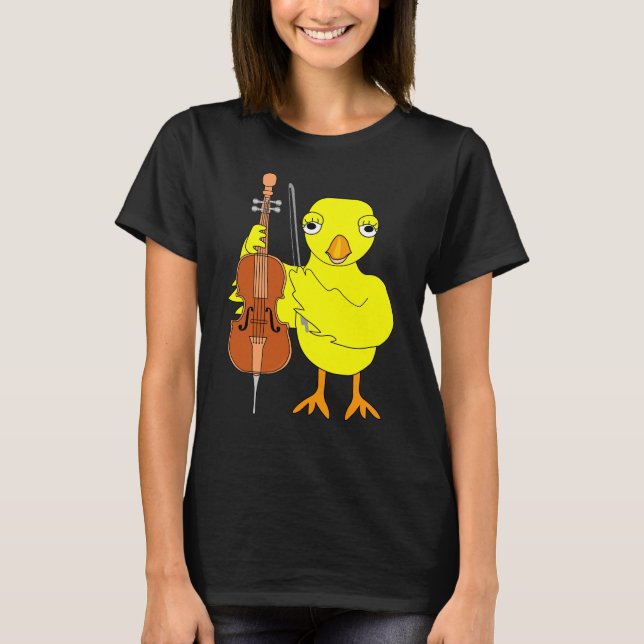 Cello Chick T Shirt (Framsida)