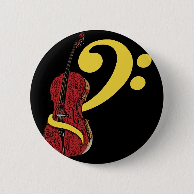 Cello Clef Button Knapp (Framsida)