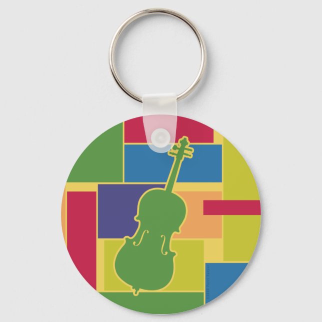 Cello Colorblock Keychain Nyckelring (Framsida)