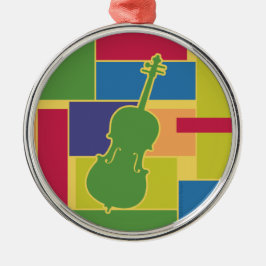 Cello Colorblocks-ornament Julgransprydnad Metall