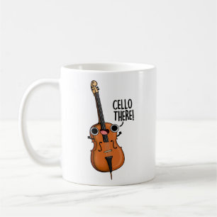 Cello Där Funny Music Pun Kaffemugg