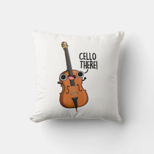 Cello Där Funny Music Pun Kudde