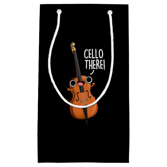 Cello Där Funny Music Pun Mörk BG (Framsidan)