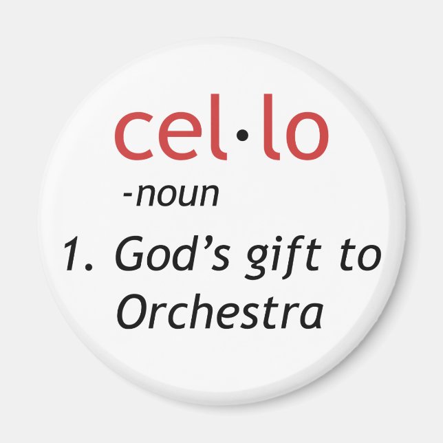 Cello Definition Magnet (Framsidan)
