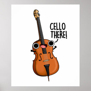 Cello Det Cute Music Pun Poster