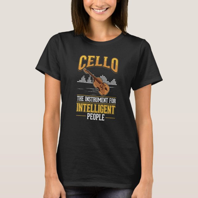 Cello Girl Cellist Cello Player  T Shirt (Framsida)