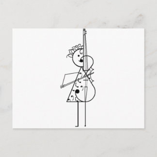 Cello Girl Vykort