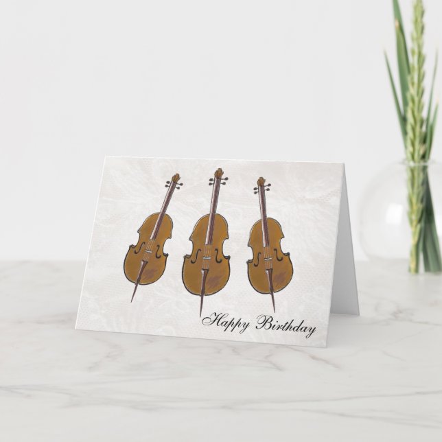 cello grattis på födelsedagen kort (Framsida)