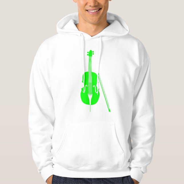 Cello - Grönt Sweatshirt Med Luva (Framsida)