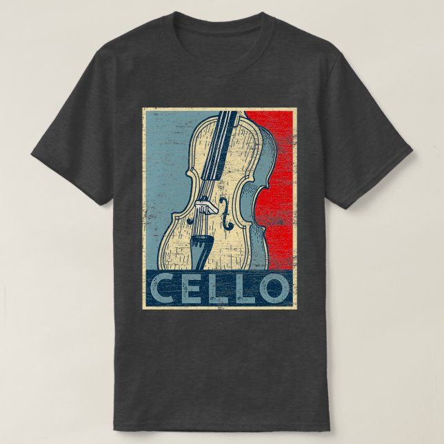 Cello Grunge T Shirt (Design framsida)