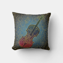 Cello Guld Filigree - Colorful Music Kudde