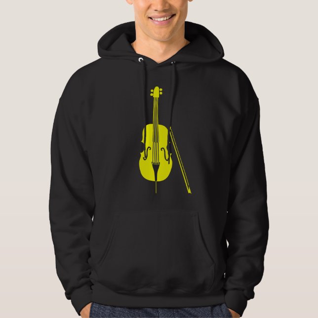 Cello - Gult Tröja Med Luva (Framsida)