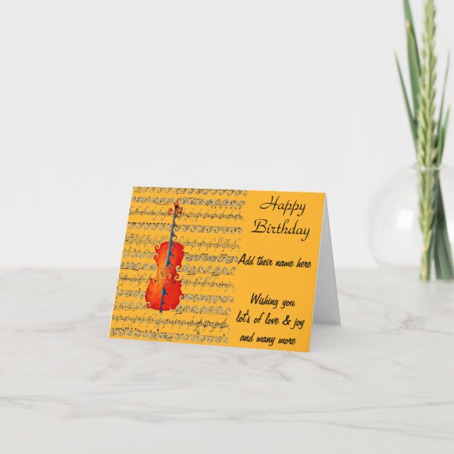 Cello & I Sten!_! Kort (Framsida)