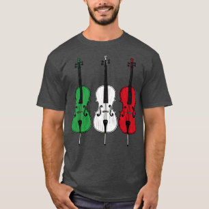 Cello Italiensk Flagga Cellist String Musician Ita T Shirt