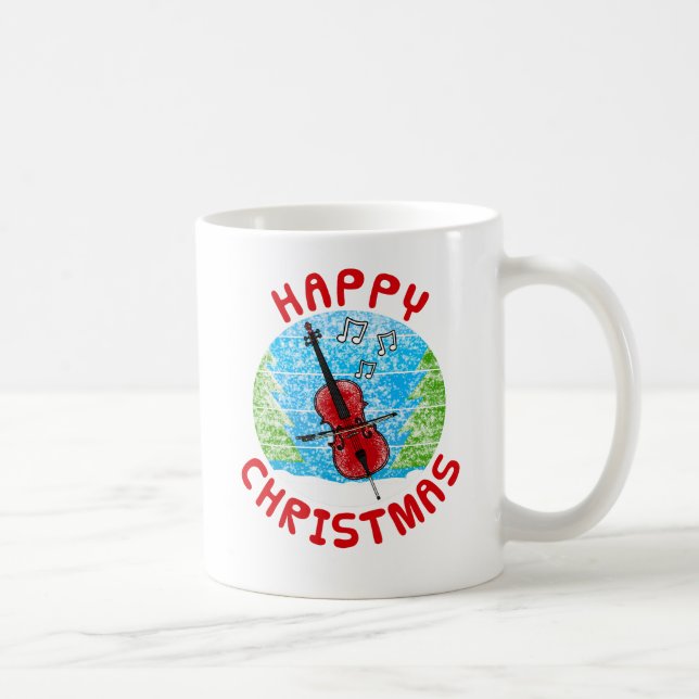 Cello-julklagaren Musiklärare Kaffemugg (Höger)