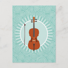 Cello Kul Turkos Virvel Musik Vykort