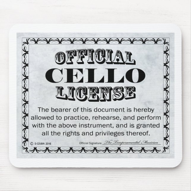 Cello License Musmatta (Framsidan)