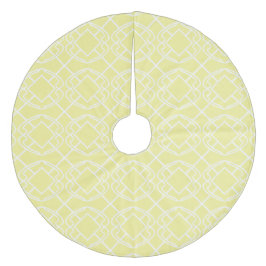 Cello Mjuk Smörgul Gitterdesign Julgransmatta Fleece