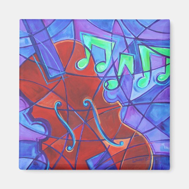 Cello Mosaic Magnet (Framsidan)
